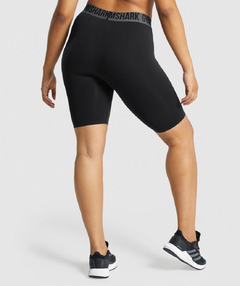 Pantalones Cortos Gymshark Fit Seamless Cycling Mujer Negras | CO 2765AHK